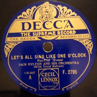 Let's All Sing Like One O'Clock / Once Aboard the Lugger