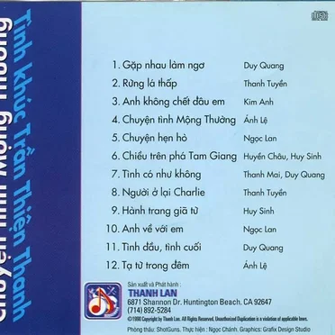 Chuyện tình mộng thường (Tình khúc Trần Thiện Thanh) by Various Artists - album cover