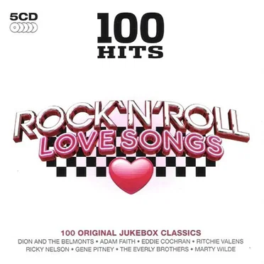 100 Hits: Rock ’n’ Roll Love Songs by Various Artists - album cover