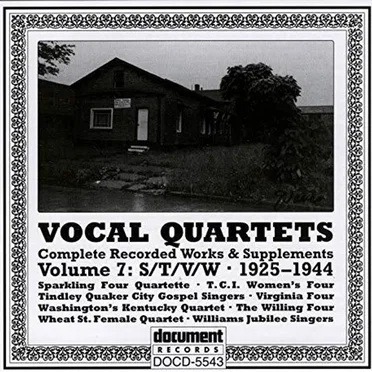 Vocal Quartets, Vol. 7 STVW (1925-1943) by Various Artists - album cover