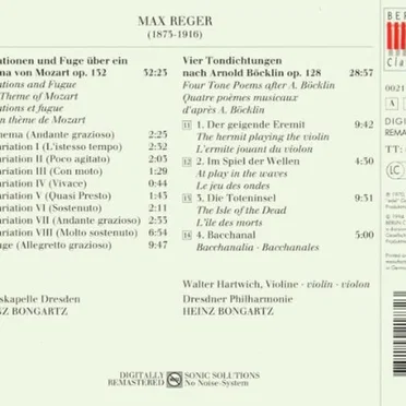 Mozart-Variationen, op. 132 / Böcklin-Suite, op. 128