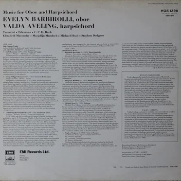 Music for Oboe and Harpsichord