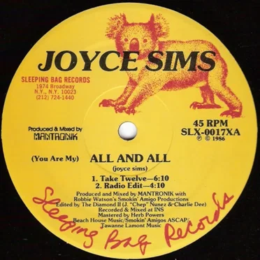 (You Are My) All and All
