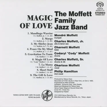 The Magic Of Love by The Moffett Family Jazz Band - album cover