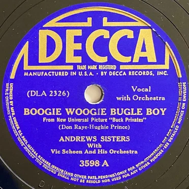 Boogie Woogie Bugle Boy / Bounce Me Brother With a Solid Four
