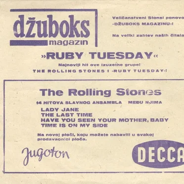 Ruby Tuesday / Have You Seen Your Mother, Baby, Standing in the Shadow?