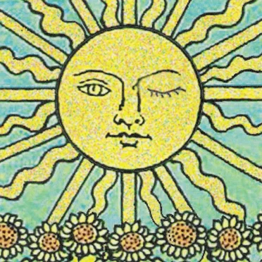 ラメ入りの太陽