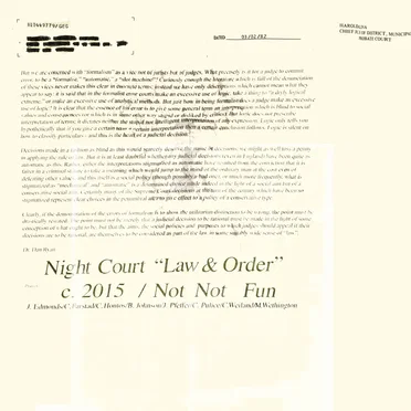 Law & Order by Night Court - album cover