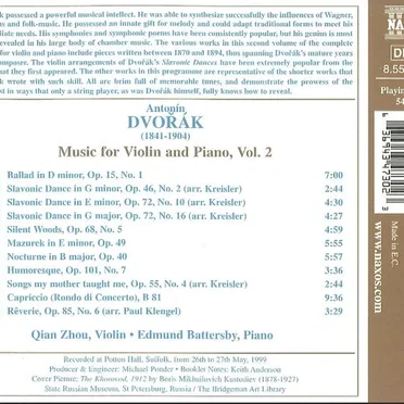 Music for Violin and Piano, Volume 2: Ballad / Capriccio / Silent Woods