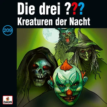 Die drei ??? 209: Kreaturen der Nacht by Die drei ??? - album cover