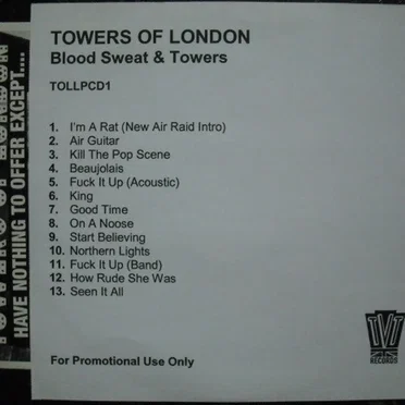 Blood Sweat & Towers by Towers of London - album cover