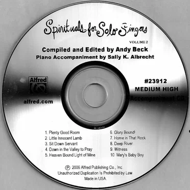 Spirituals for Solo Singers Volume 2 by Andy Beck - album cover