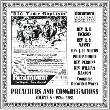 Preachers and Congregations, Vol. 5: (1926-1931) by Various Artists - album cover