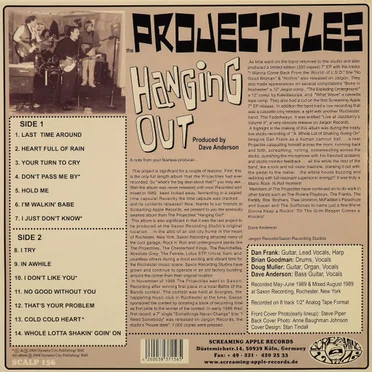 Hanging Out by The Projectiles - album cover