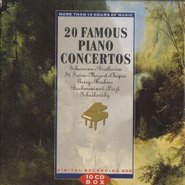 20 Famous Piano Concertos by Various Artists - album cover