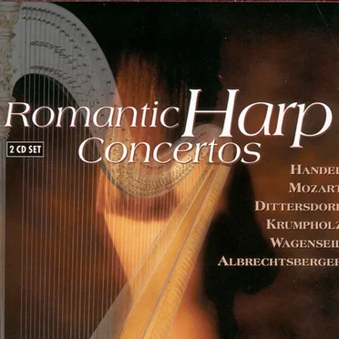 Romantic Harp Concertos by Various Artists - album cover