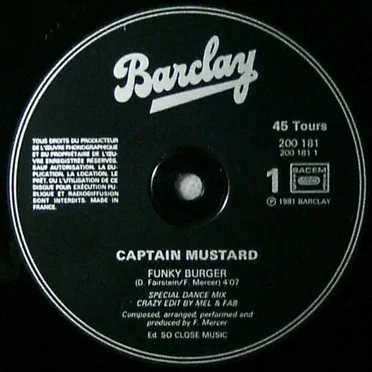 Funky Burger / Quiet Move by Captain Mustard - album cover