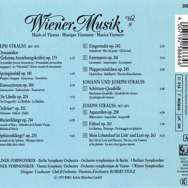 Wiener Musik Vol. 9 by Various Artists - album cover