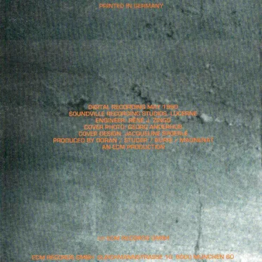 Musik für zwei Kontrabässe, Elektrische Gitarre und Schlagzeug