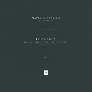 Grande fantaisie sur "Les Huguenots", Op. 43 (Arr. Bériot for Violin and Piano)