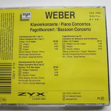 Piano Concertos no. 1 & no. 2, Concerto for Bassoon and Orchestra