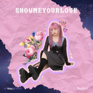 SHOWMEYOURLOVE by Baek Ji - album cover