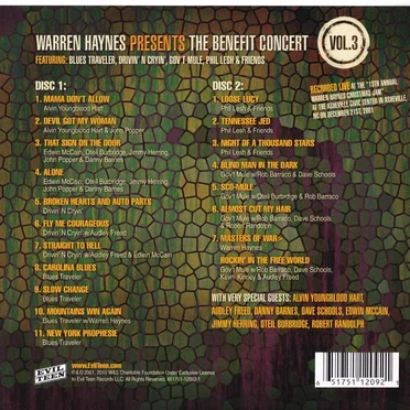 Warren Haynes Presents: The Benefit Concert Volume 3 by Various Artists - album cover