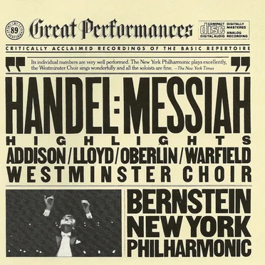 CBS Great Performances, Volume 89: Handel: Messiah Highlights