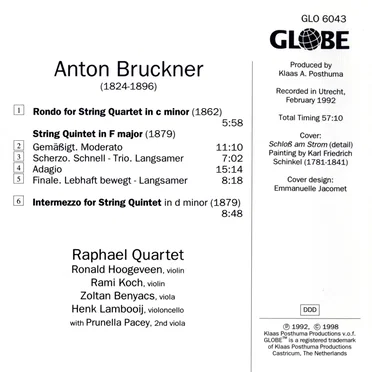 String Quintet in F / Rondo in c / Intermezzo in d