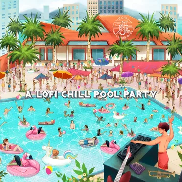 A Lofi Chill Pool Party by Various Artists - album cover