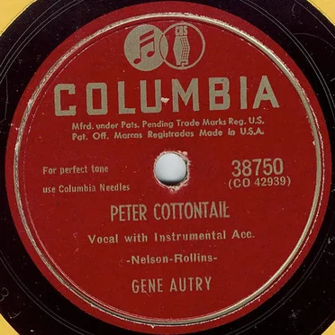 Peter Cottontail / The Funny Little Bunny by Gene Autry - album cover