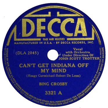 Can’t Get Indiana Off My Mind / I Found a Million Dollar Baby (in a Five and Ten Cent Store)