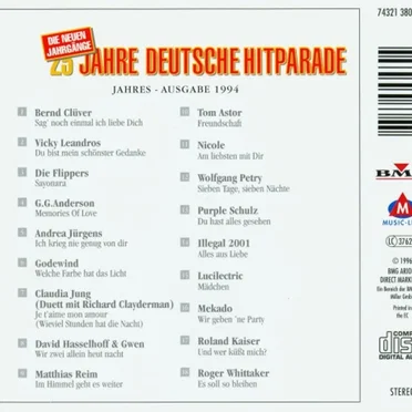 25 Jahre deutsche Hitparade: 1994 by Various Artists - album cover