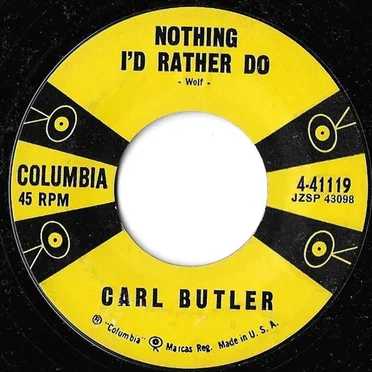 Nothing I’d Rather Do by Carl Butler - album cover
