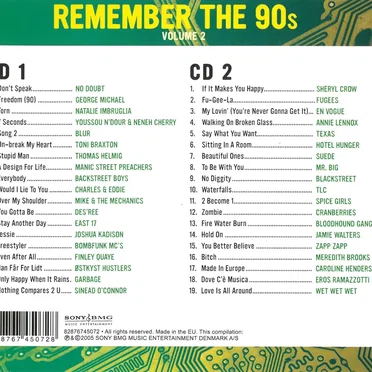 Remember the 90s, Volume 2 by Various Artists - album cover