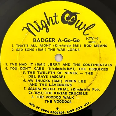 Badger A Go Go — 15 Of The Greatest Sounds by Various Artists - album cover