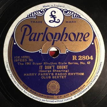 It Don't Count / I'm Young and Healthy by Harry Parry's Radio Rhythm Club Sextet - album cover
