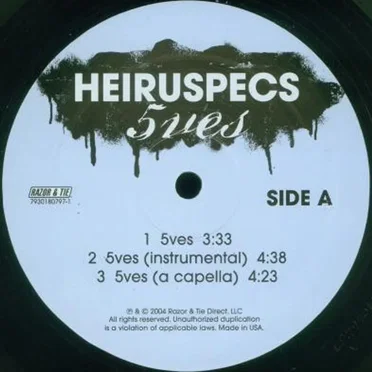 5ves by Heiruspecs - album cover
