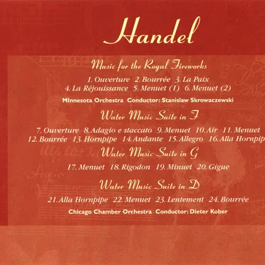 The Great Composers: Music For The Royal Fireworks / Water Music