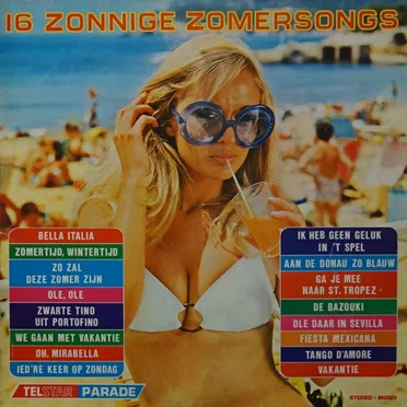 16 zonnige zomersongs by Various Artists - album cover
