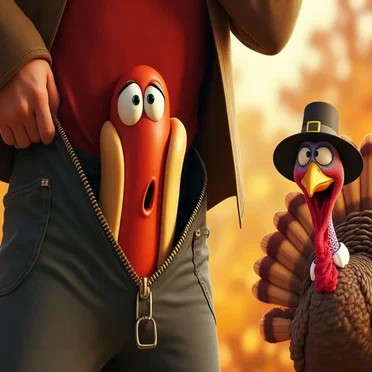 I Wanted to Gobble on Some Tukey, but He Gobbled on My Wiener