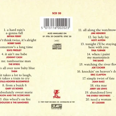 The Songs of Bob Dylan by Various Artists - album cover