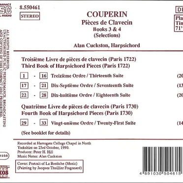 Pieces de Clavecin - Books 3 & 4 (Selections)