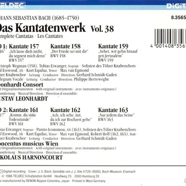 Das Kantatenwerk, Volume 38