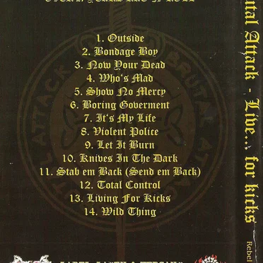 Live... For Kicks by Brutal Attack - album cover