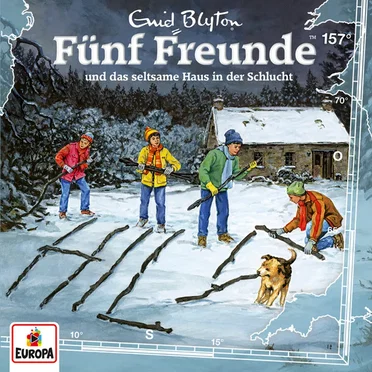 Fünf Freunde, Episode 157: und das seltsame Haus in der Schlucht by Enid Blyton - album cover