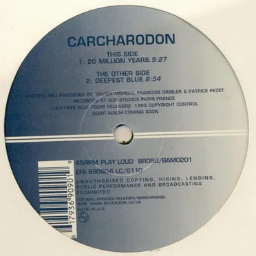 20 Million Years / Deepest Blue by Carcharodon - album cover