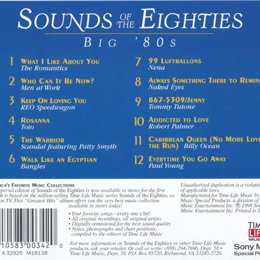Sounds of the Eighties: Big '80s by Various Artists - album cover