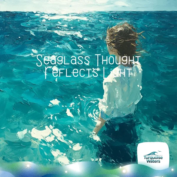 Seaglass Thought Reflects Light