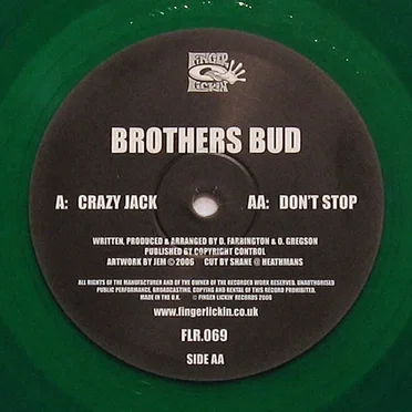 Crazy Jack / Don't Stop by Brothers Bud - album cover